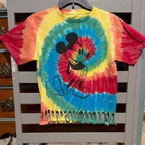 Disney Mickey Mouse Rainbow Tie-Dye Kids Tee